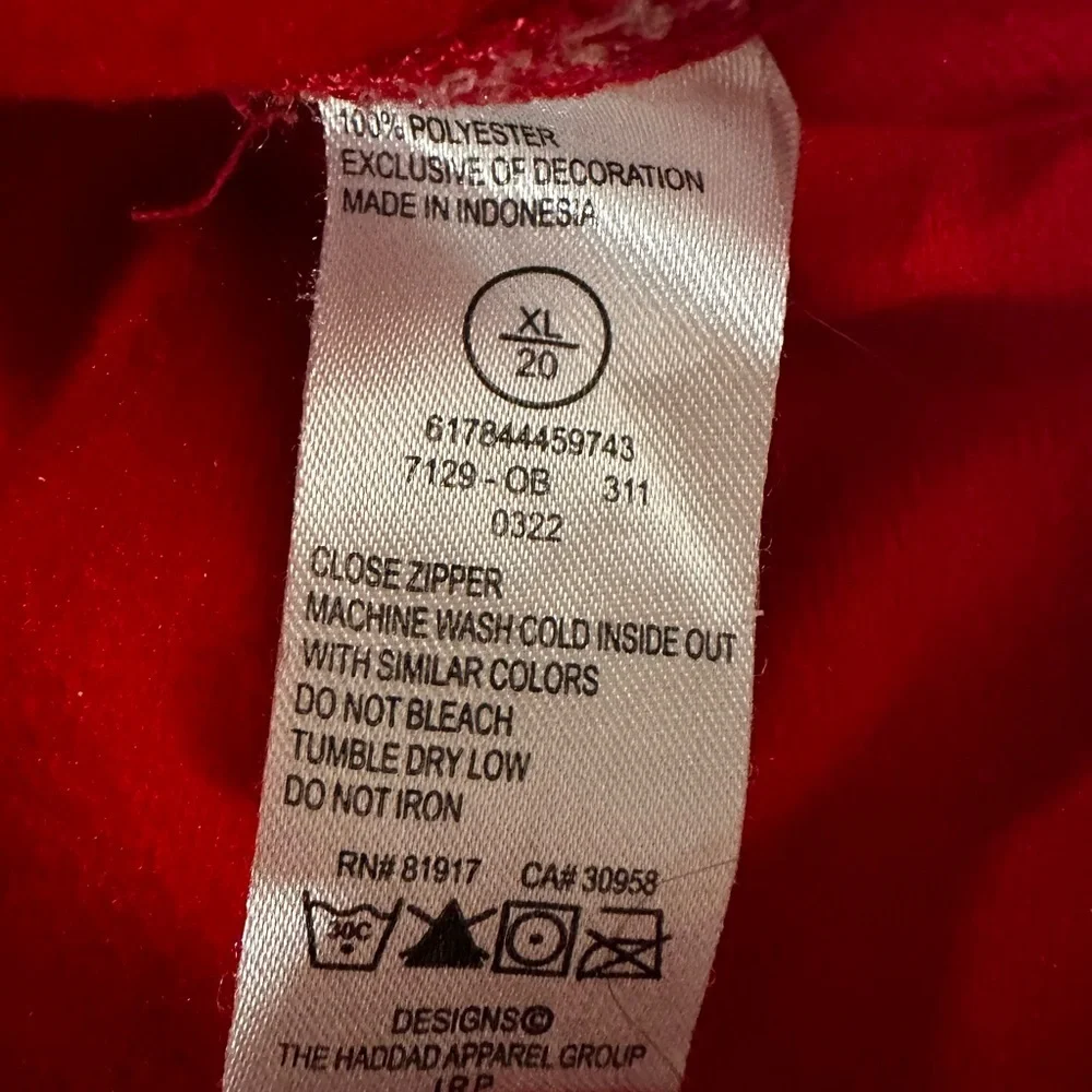 Vintage Nike Mens Sz:XL Full Zip Long Sleeve Red Ohio State Lightweight Jacket. - Picture 13 of 13